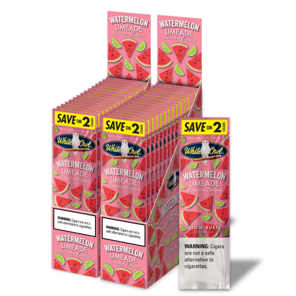 White Owl Cigarillos Watermelon Limeade Box and Pouch