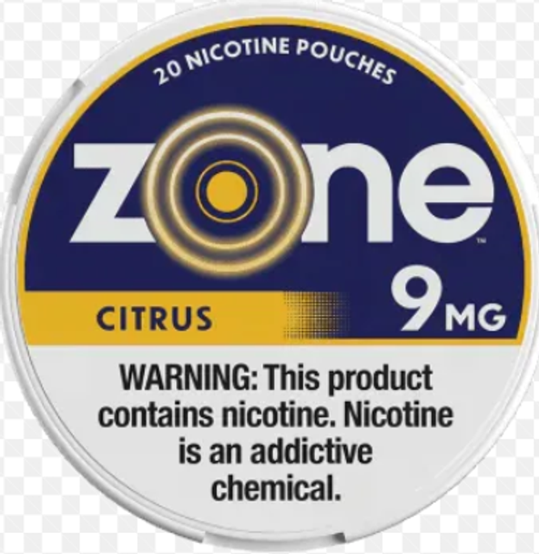 Zone Nicotine Pouches 9mg Citrus