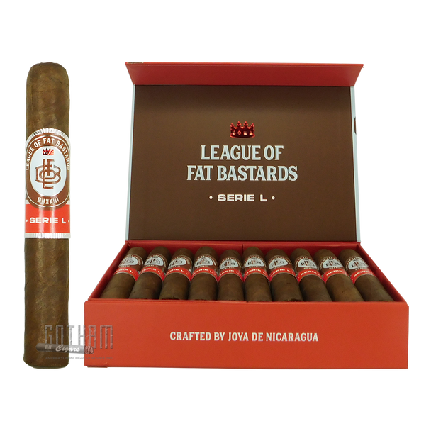 League Of Fat Bastards Serie L Robusto Open Box and Stick