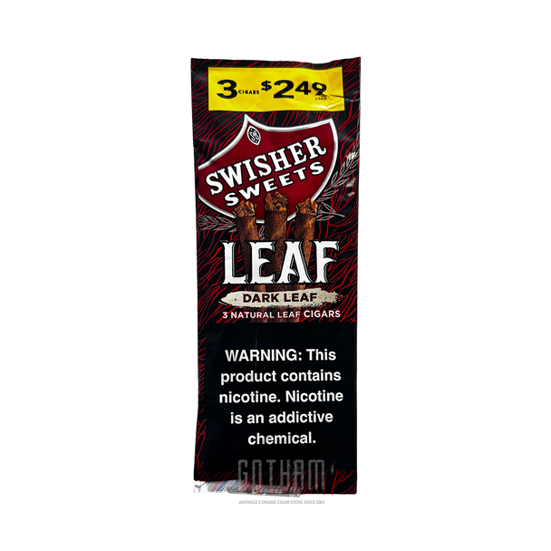 Swisher Sweets Leaf Dark Leaf - Front of the Pouch