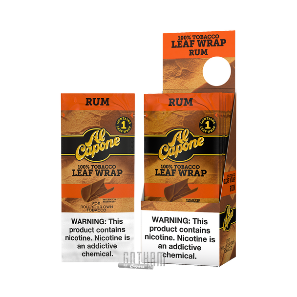 Al Capone Leaf Wrap Rum box with pouch