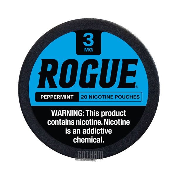 Rogue Nicotine Pouche 3mg: Peppermint  Can