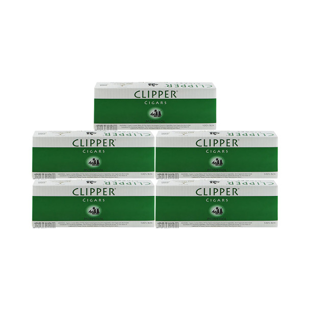 Clipper Filtered Cigars Menthol 100's 5-Pack carton