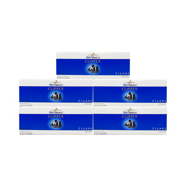 Clipper Filtered Cigars Light 100's 5-Pack
