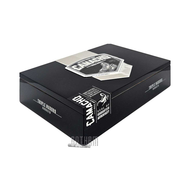 Camacho Triple Maduro Robusto Box close side