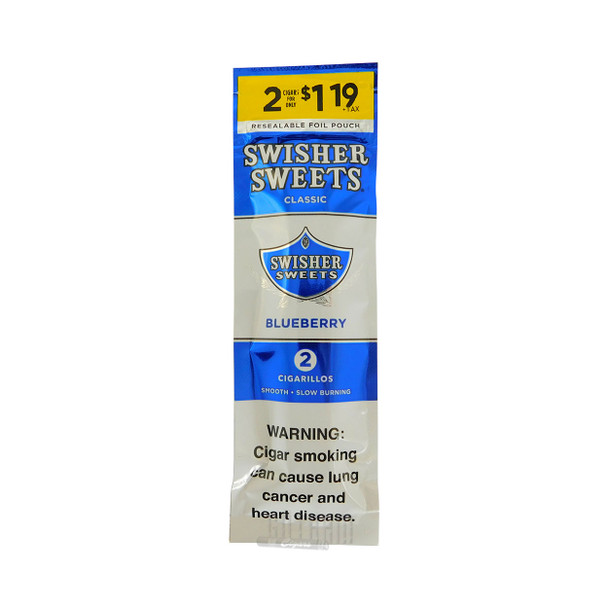 Swisher Sweets Cigarillos Blueberry foilpack front