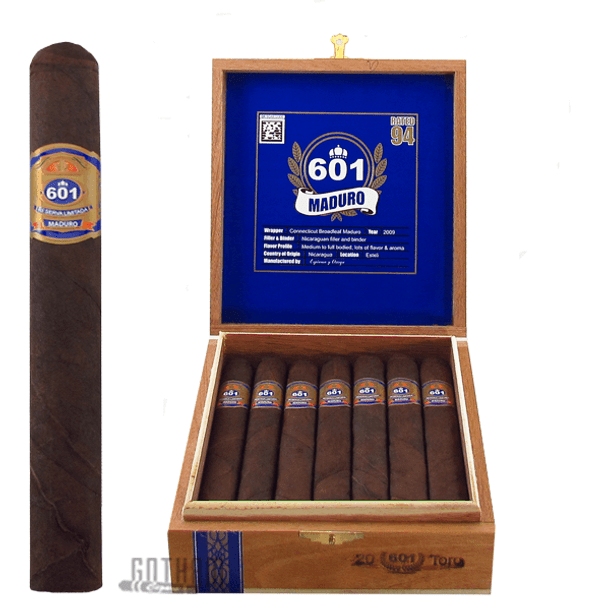 601 Blue Label Maduro Toro Box & Stick