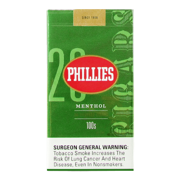 Phillies Filtered Cigars Menthol Pack