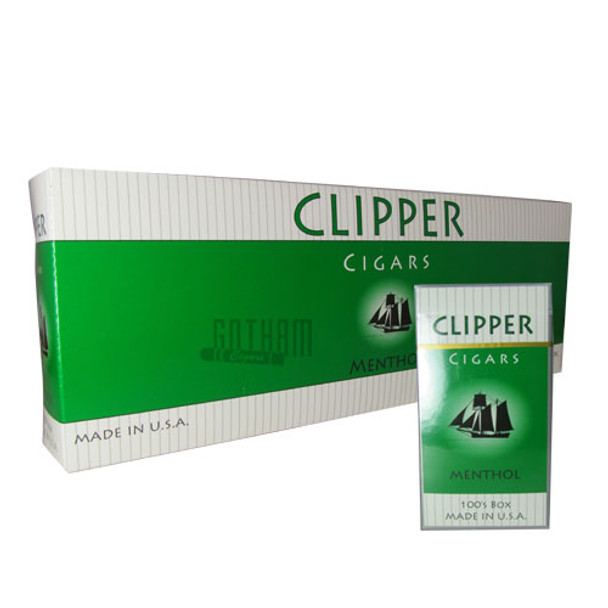 Clipper Filtered Cigars Menthol 100's carton & pack