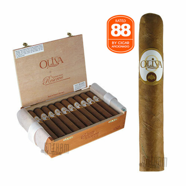 Oliva Connecticut Reserve Robusto open box and stick