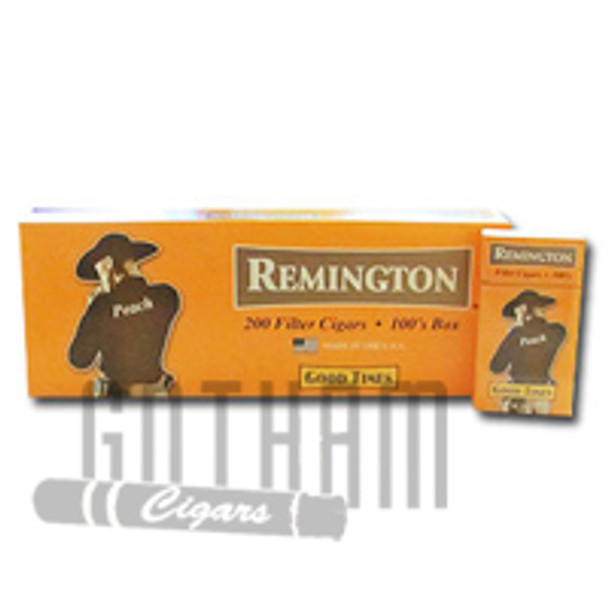 Remington Filtered Cigars Peach carton & pack