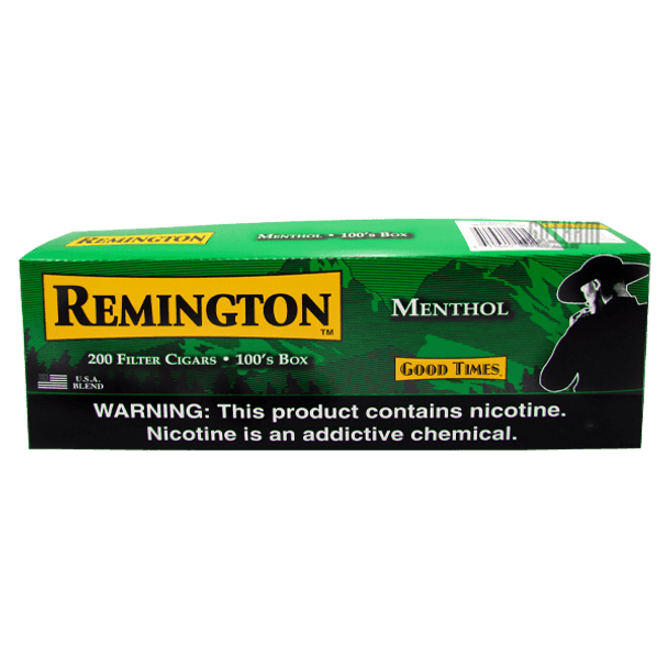 Remington Filtered Cigars Menthol Box