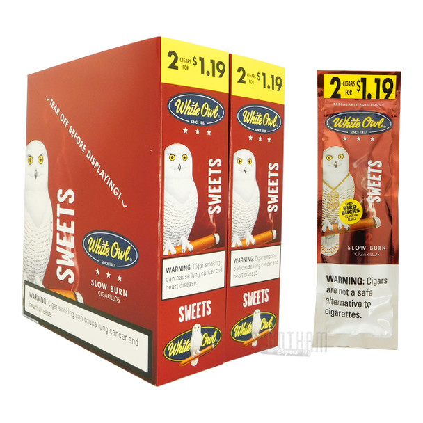 White Owl Cigarillos Sweets box and foilpack