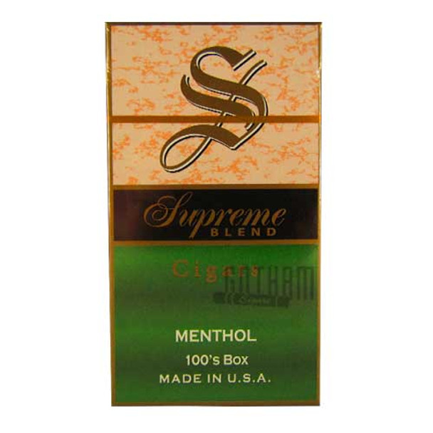 Supreme Blend Filtered Cigars Menthol