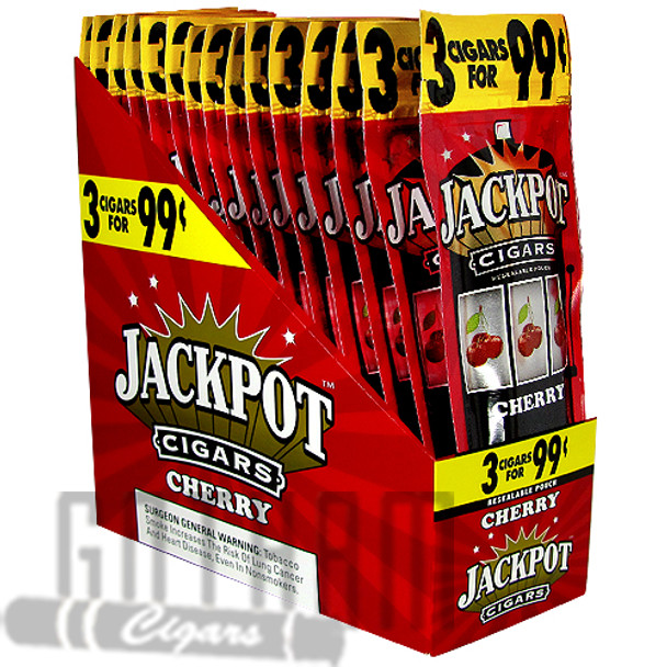 Jackpot Cigarillos Cherry upright & foilpack