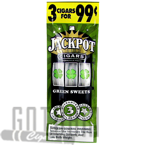 Jackpot Cigarillos Green Sweets foilpack
