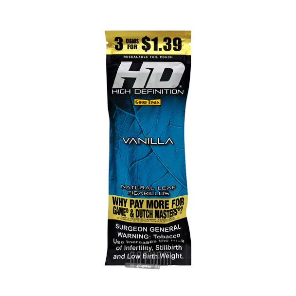 Good Times Cigarillos HD Vanilla Single Pouch