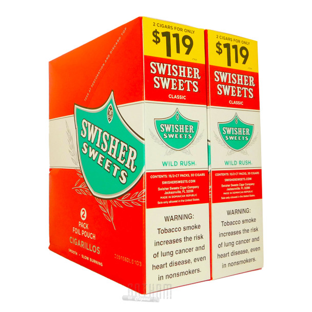 Swisher Sweets Cigarillos Wild Rush box