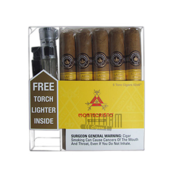 Montecristo Classic Collection Toro with Free Torch Lighter