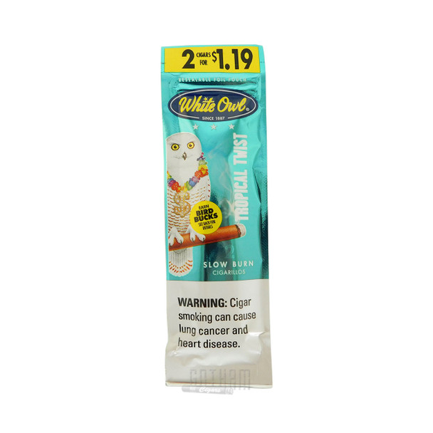 White Owl Cigarillos Tropical Twist  foilpack front