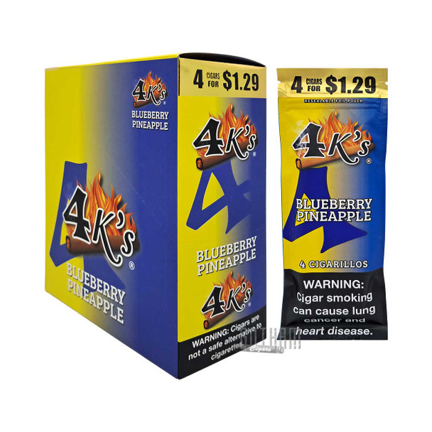 Good Times 4Ks Cigarillos Blueberry Pineapple Box with Single Pouch