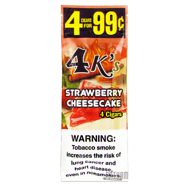 Good Times 4Ks Cigarillos Strawberry Cheesecake Pack