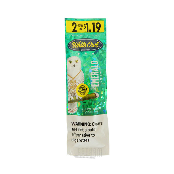 White Owl Cigarillos Emerald foilpack front
