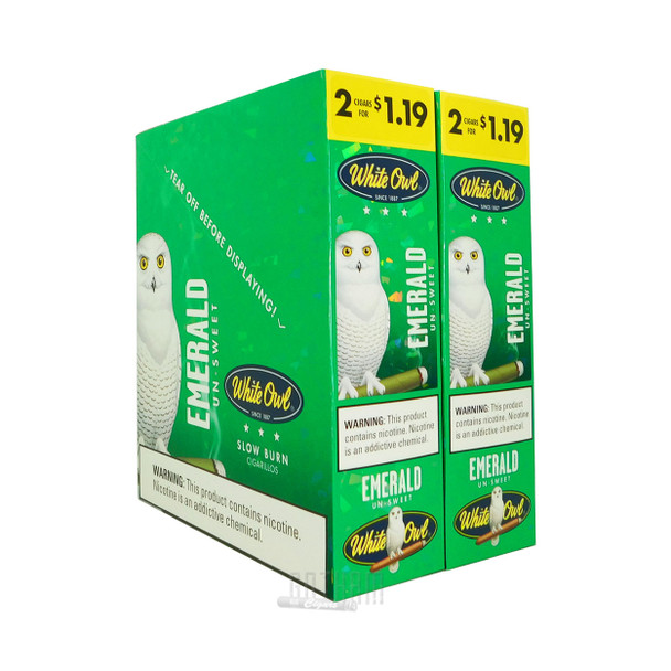 White Owl Cigarillos Emerald box