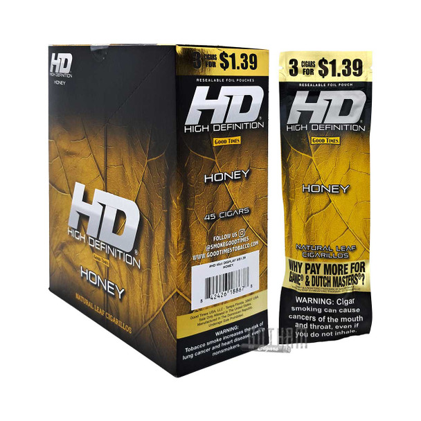 Good Times Cigarillos #HD Honey Box with single pouch