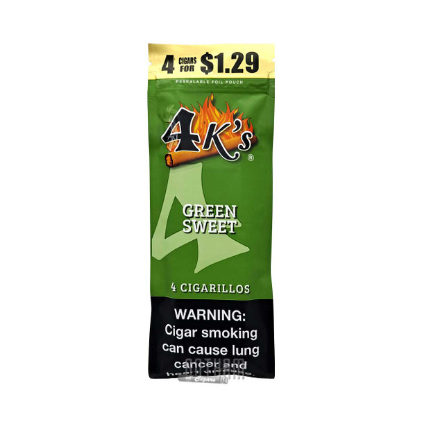 Good Times 4Ks Cigarillos Green Sweet Single Pouch