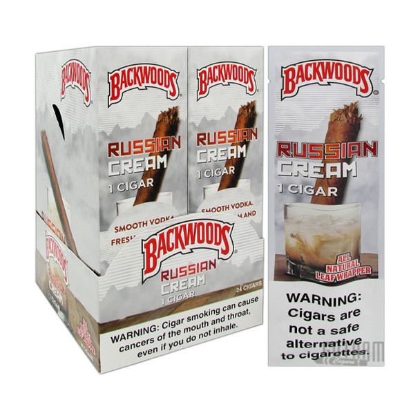 Backwoods Russian Cream Singles Box and Foil Pack