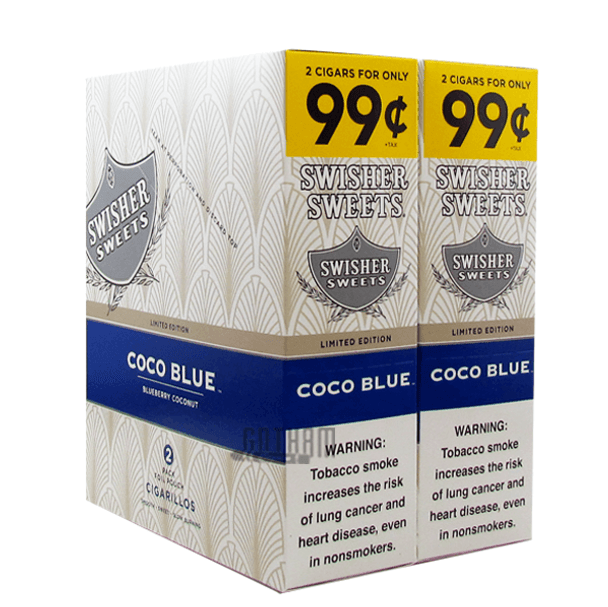 Swisher Sweets Cigarillos Coco Blue Box