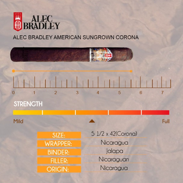 Alec Bradley American Sungrown Corona info