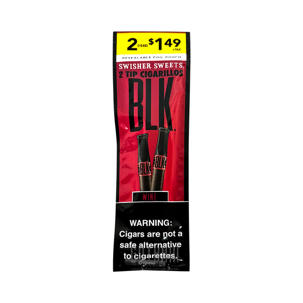 Swisher Sweets BLK Tip Cigarillos Wine Single Pouch