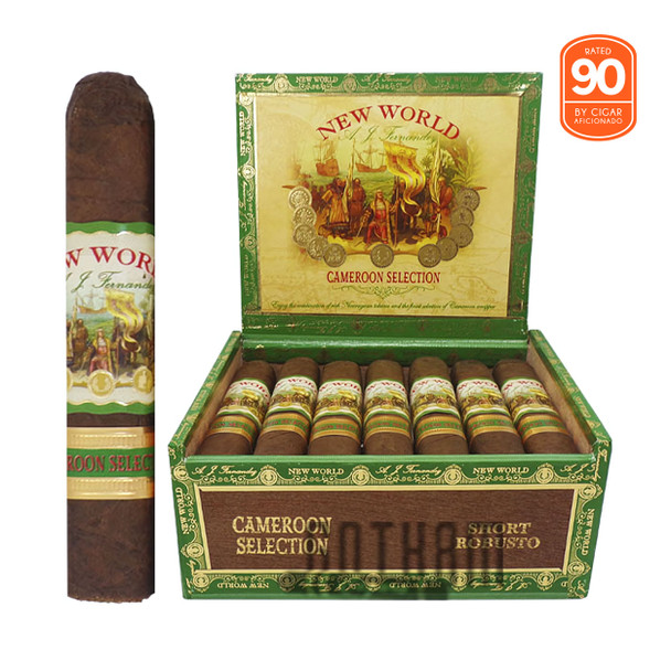 New World Cameroon Short Robusto open box and stick