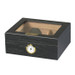 Capri Glass Top Black Oak Humidor