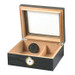 Capri Glass Top Black Oak Humidor