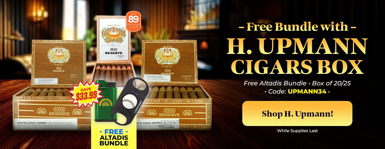 Free Bundle with H. Upmann Cigars Box purchase with Code