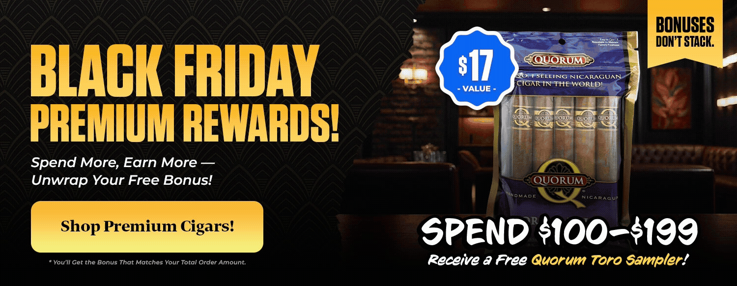 Black Friday Premium Cigars Tiered Discount