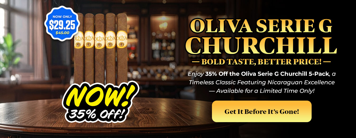 Oliva Serie G Churchill 5-Pack 35% Off