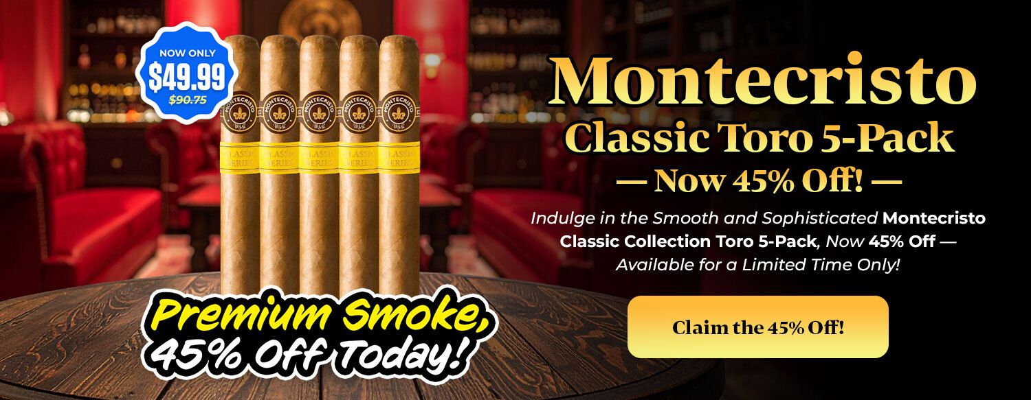 Montecristo Classic Collection Toro 5-Pack 45% Off