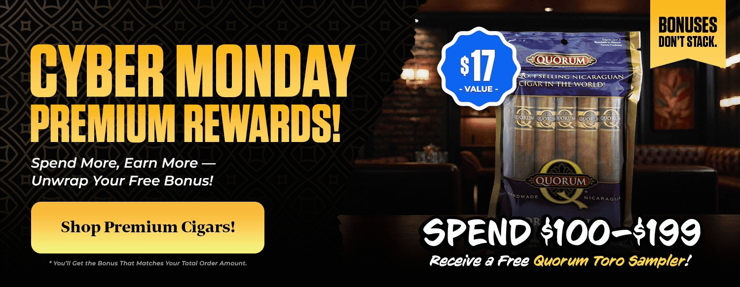 Cyber Monday Premium Cigars Tiered Bonus