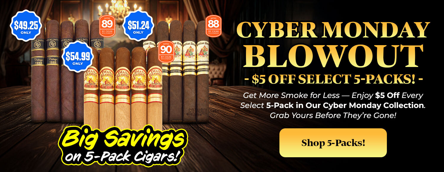 Cyber Monday 5-Pack Premium Cigars