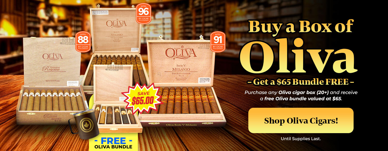 Buy a Box of Oliva get $65 Bundle FREE