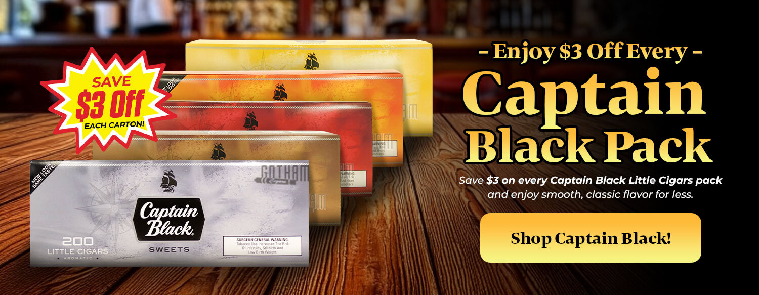 Enjoy $3 Off Every Captain Black Pack!
