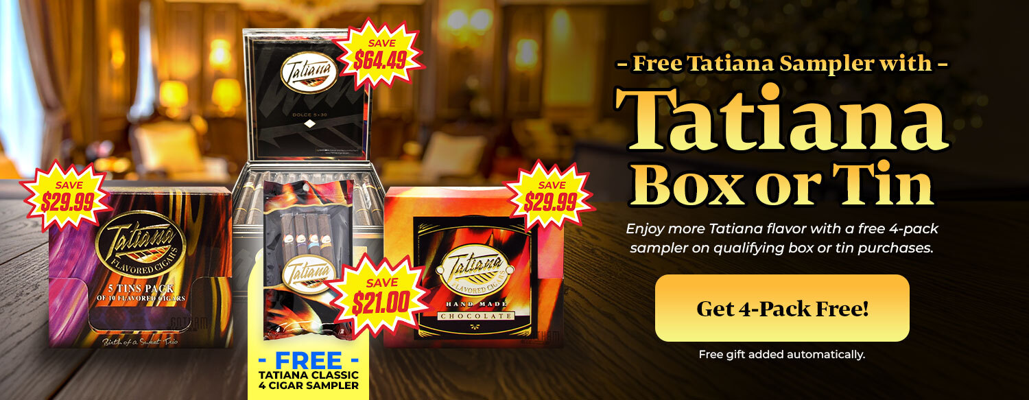 Free Tatiana Sampler with Tatiana Box or Tin!