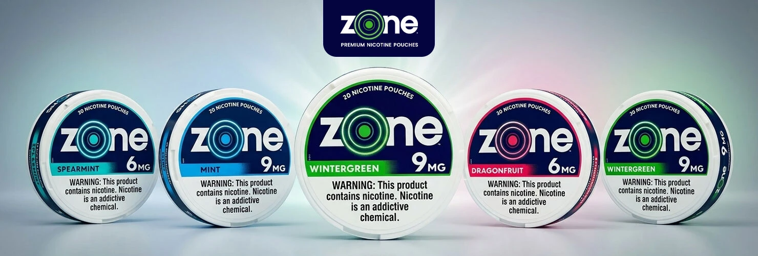 ZONE Nicotine Pouches on Gotham Cigars