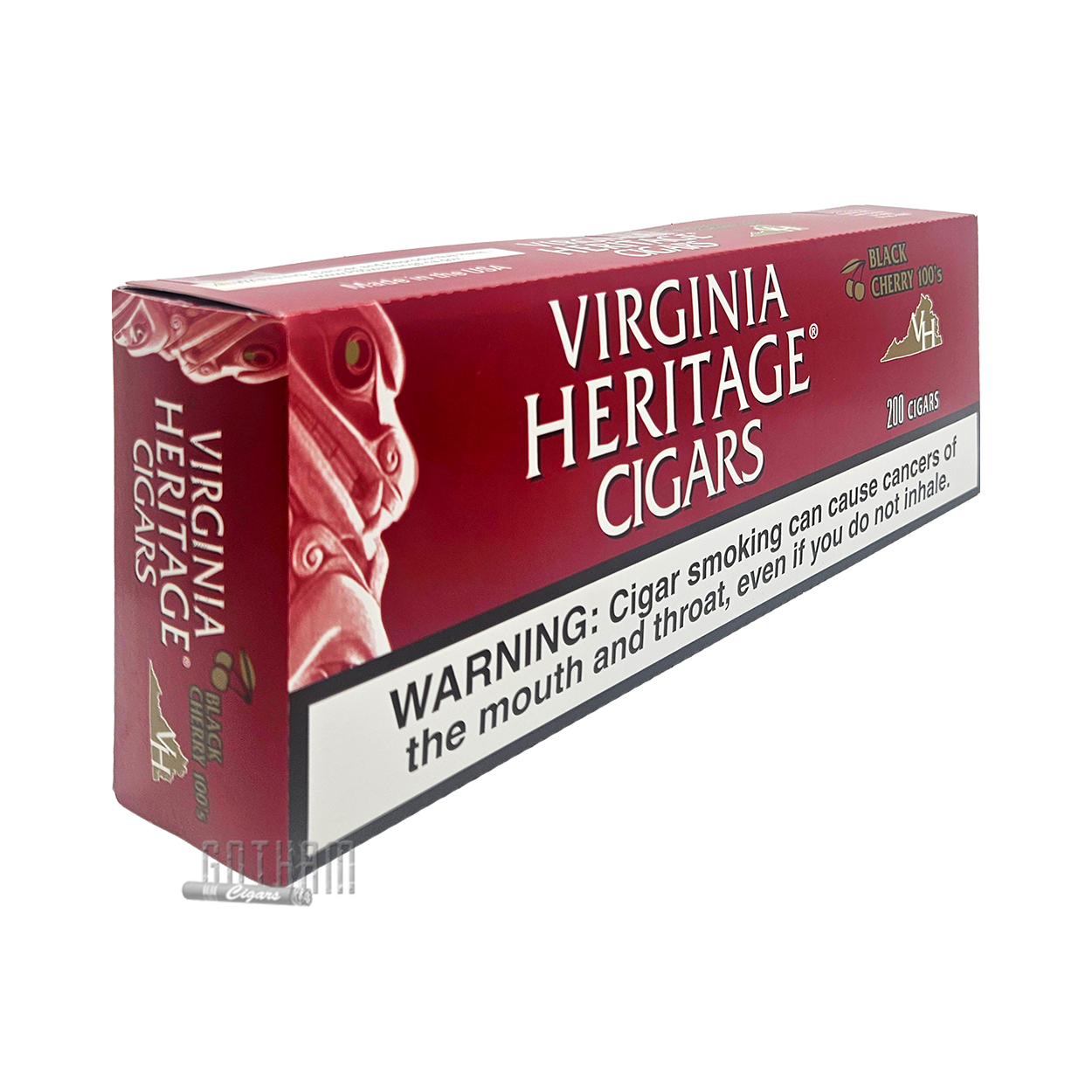 cigarette and cherry raw Virginia Heritage Filtered Cigars Cherry