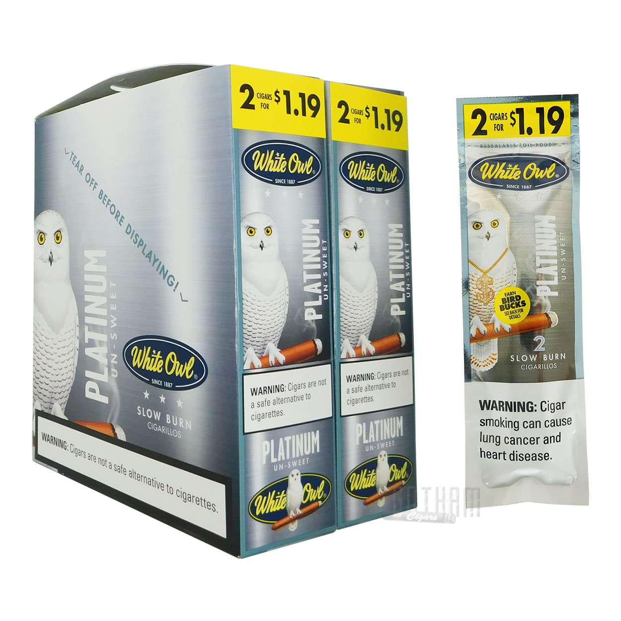 White Owl Cigarillos Platinum | Gotham Cigars White Owl Cigarillos Platinum | Gotham Cigars
