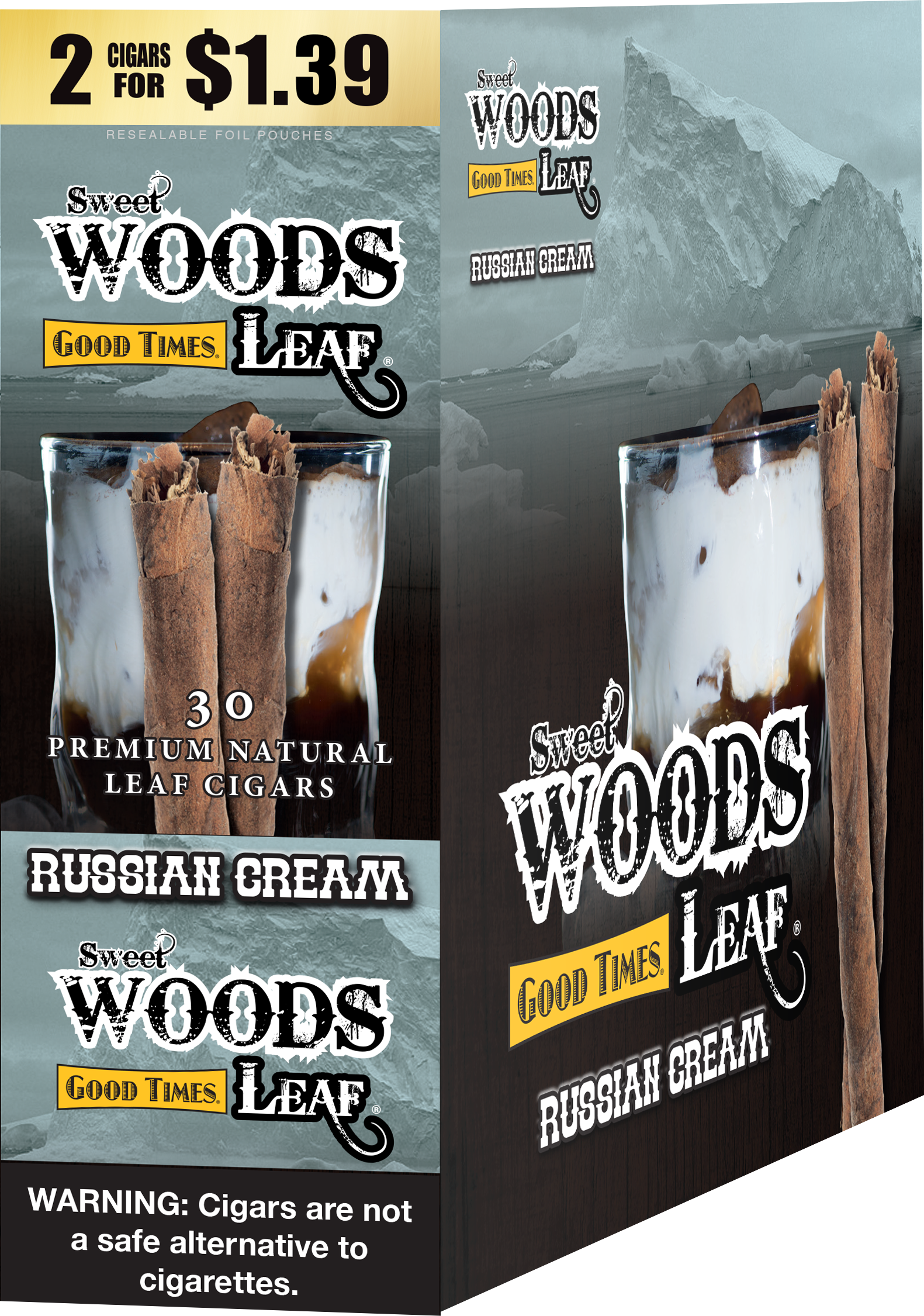 woods cigarettes Good Times Sweet Woods Russian Cream